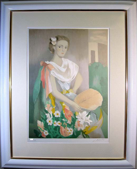 ﾛｰﾗﾝｻﾝ　Marie Laurencin　hommage (1983年 8点 ed/250 560×400 mm　sheet size 655×480 mm)　絵画（リトグラフ）作品